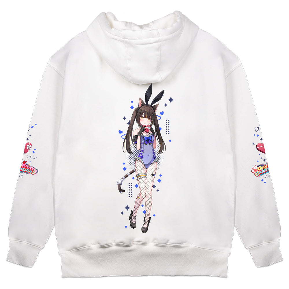 Miu Akumiya "Very Bunny Valentine's" Hoodie - White