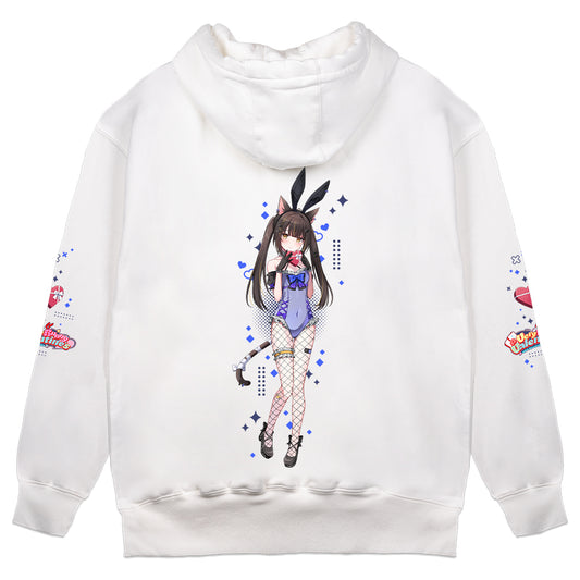 Miu Akumiya "Very Bunny Valentine's" Hoodie - White