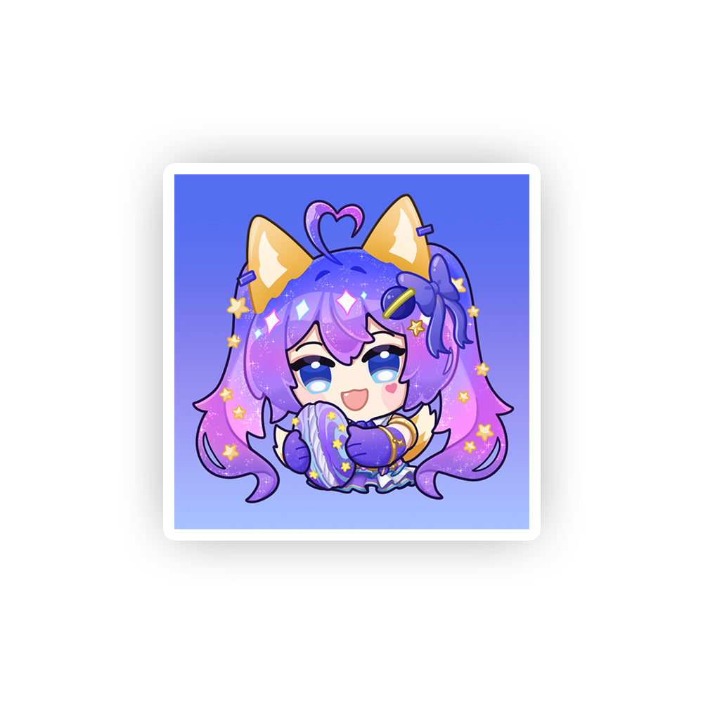 cosmickitsune Macaroon Square Sticker
