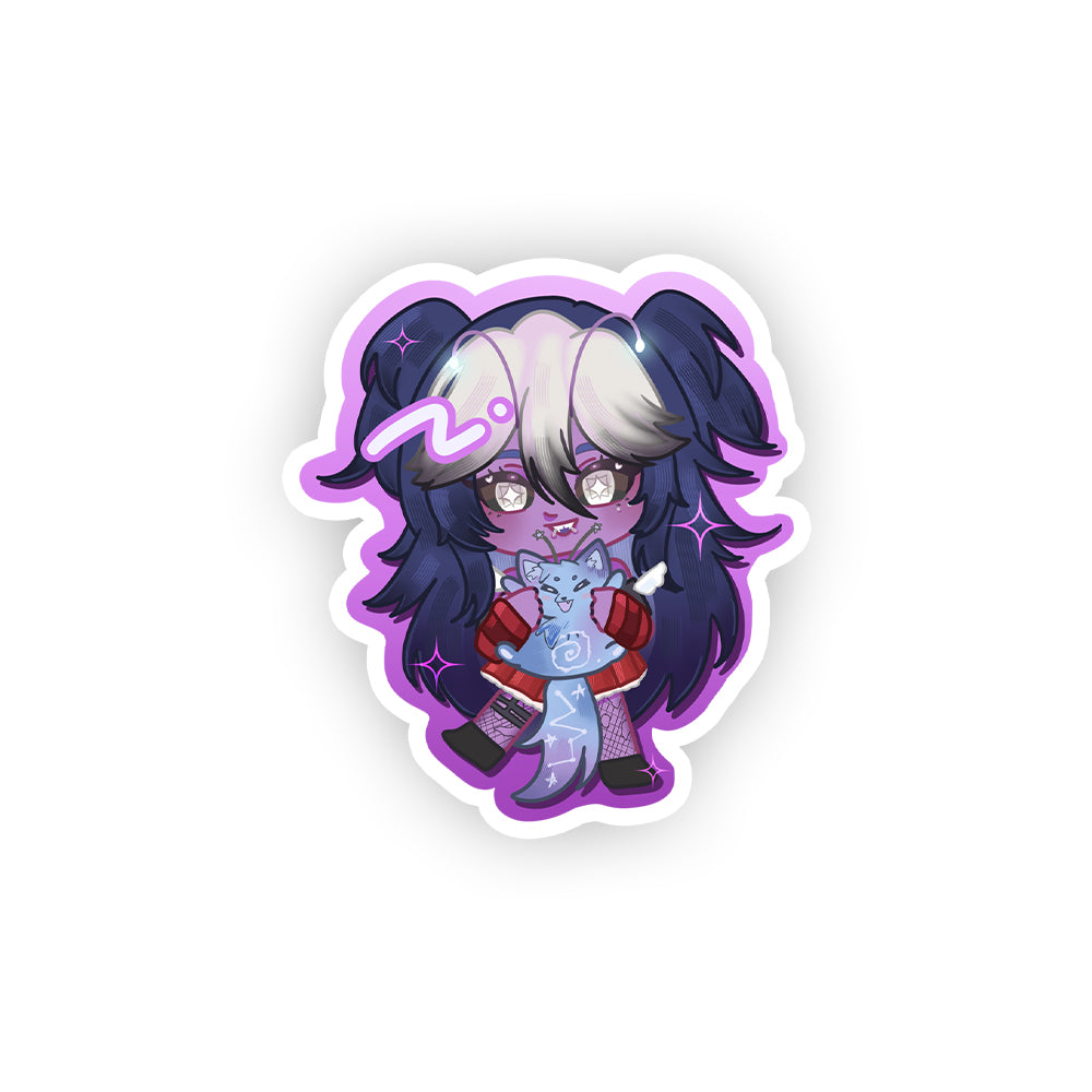 CosmicNova_vt "Chibi Alien" Sticker