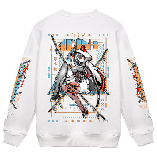 4RIN+ Hellhound Crewneck - White