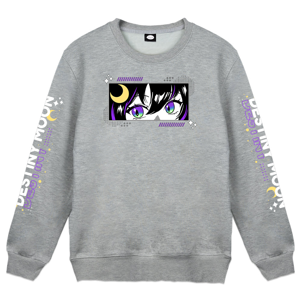 Destiny Moon Heather Gray Crewneck