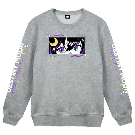 Destiny Moon Heather Gray Crewneck