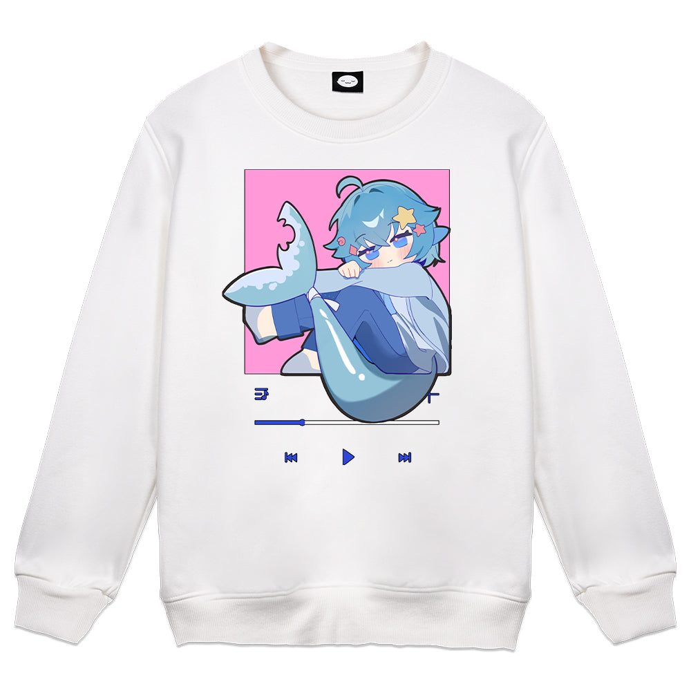 GumiSamaVT "Playlist" Crewneck - White