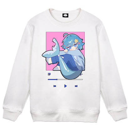 GumiSamaVT "Playlist" Crewneck - White