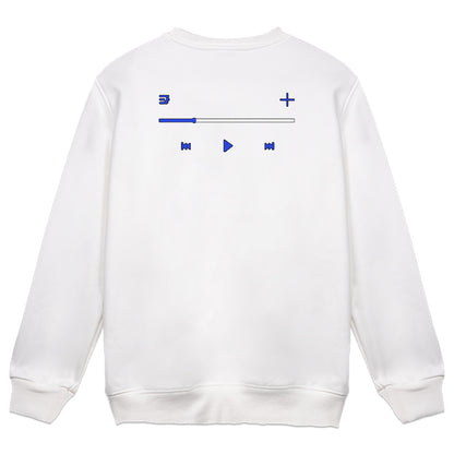 GumiSamaVT "Playlist" Crewneck - White