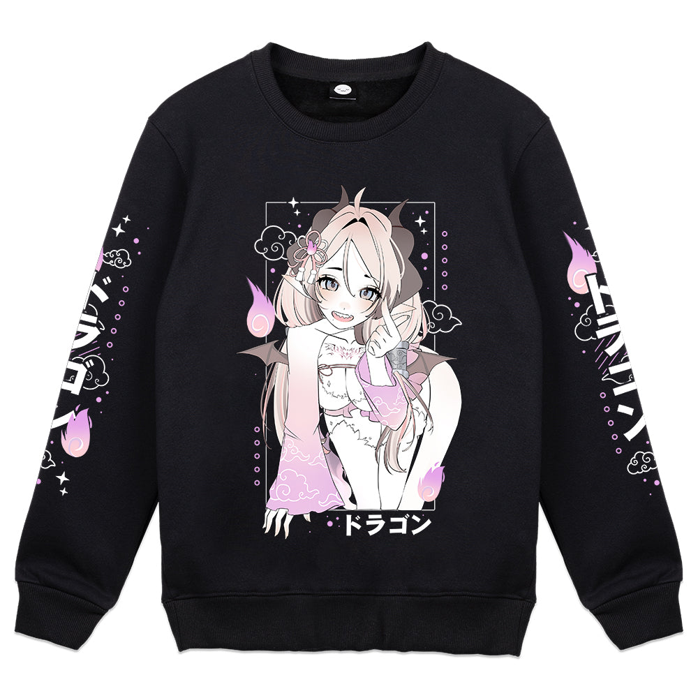 cheriyfu "Spirit Dragon's Smile" Crewneck