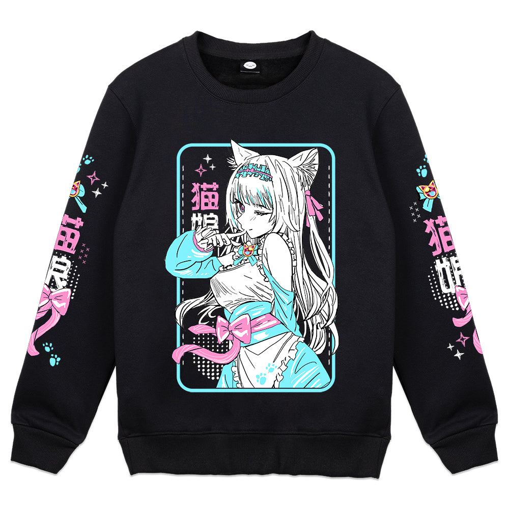 Milkymew Cat Maid  Crewneck
