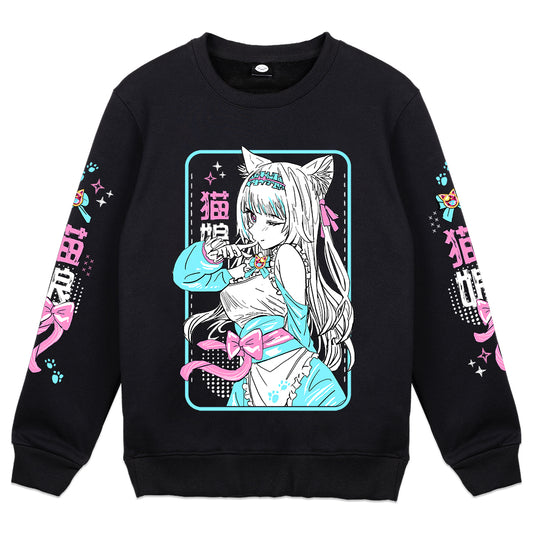 Milkymew Cat Maid  Crewneck