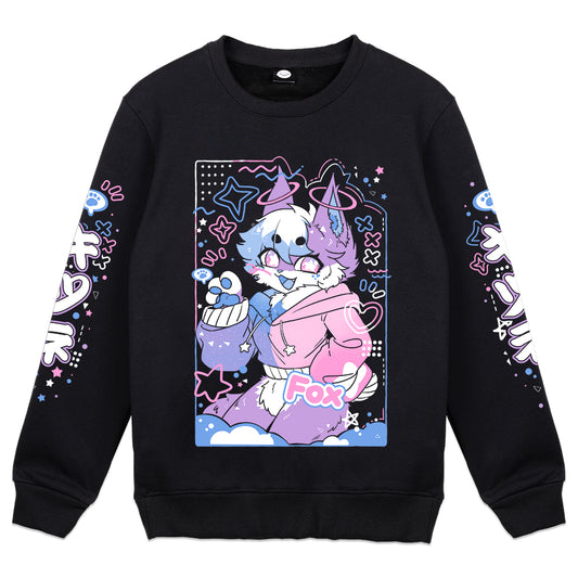 sweetstarcosmic "Cosmic-Pop" Crewneck - Black