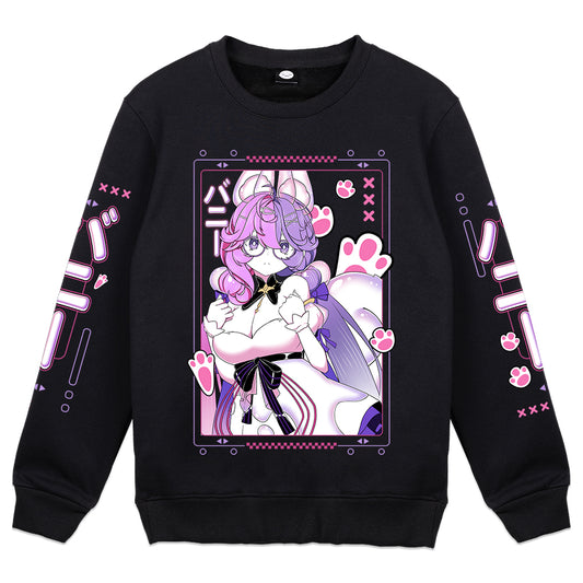 sakurausagi "Bunny Pop" Crewneck - Black