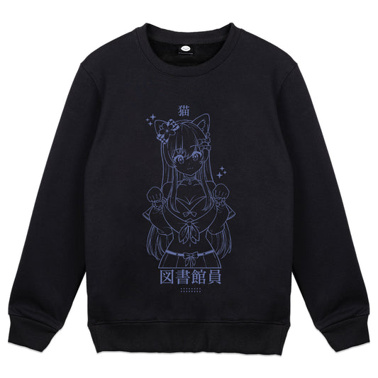 Simi_0o0 Nya Crewneck (Black/Blue)