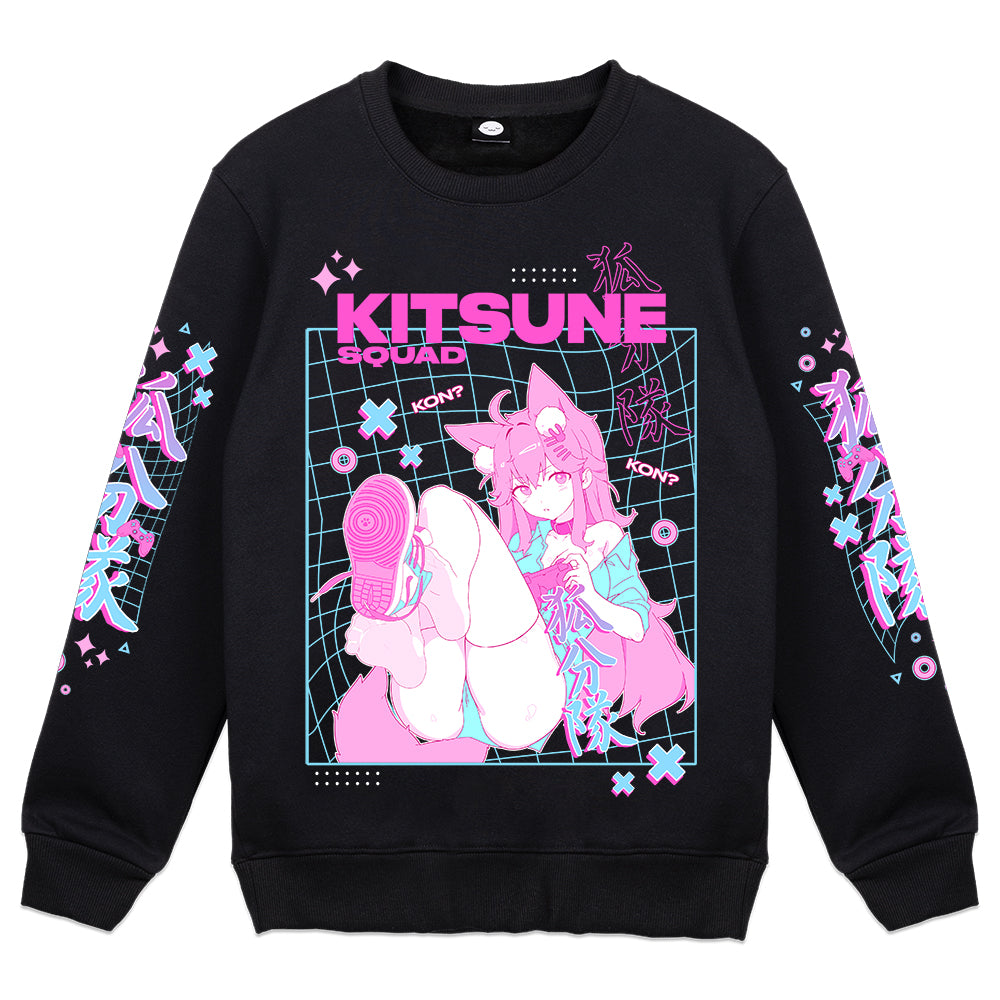 KitsuneThunder "Vaporwave V-2" Crewneck