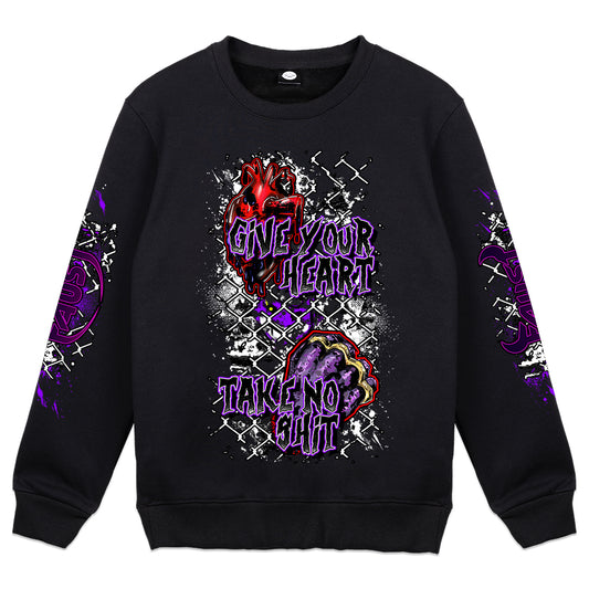 Faust "Give Your Heart, Take No Shit" Crewneck