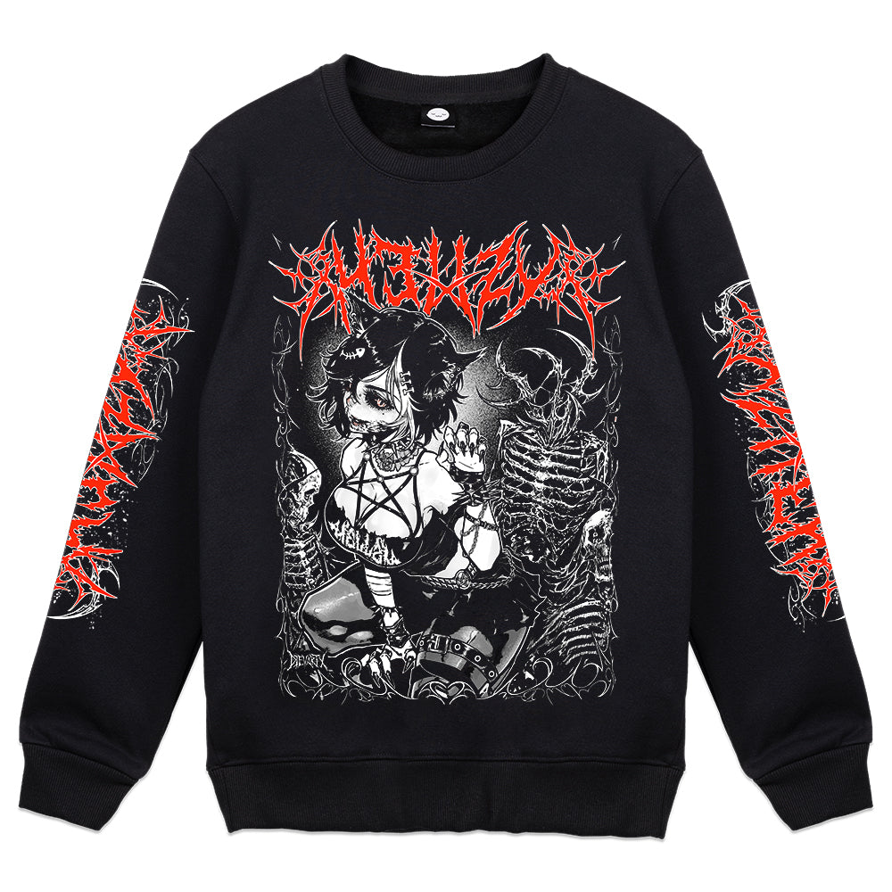 its_Hellzy "Demonic Cat" Crewneck