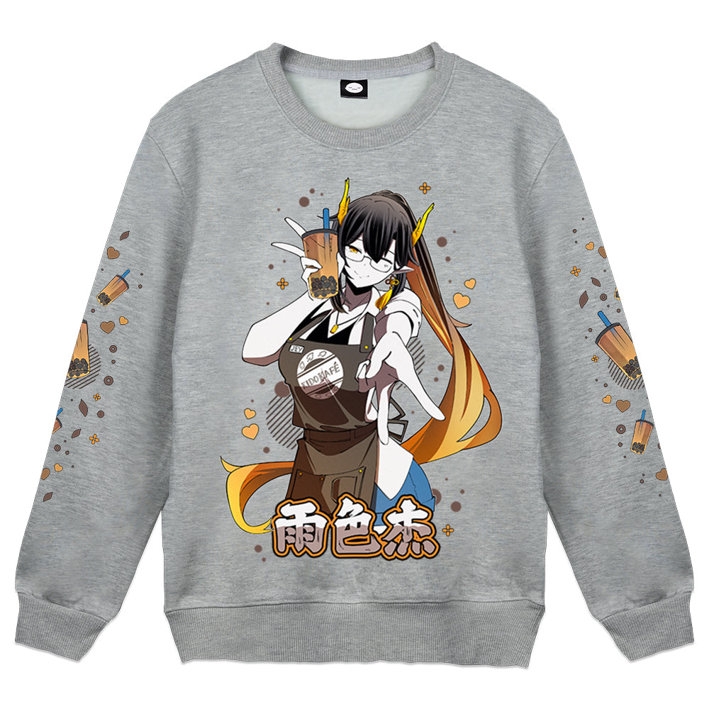 jey_vt "Boba" Grey Crewneck