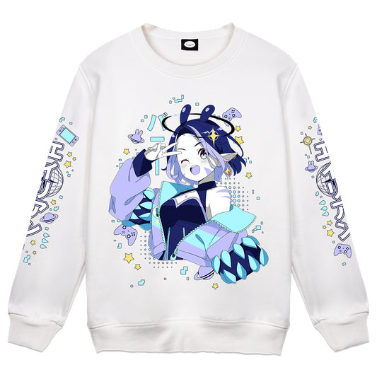Poko Bun "Peace" Crewneck - White
