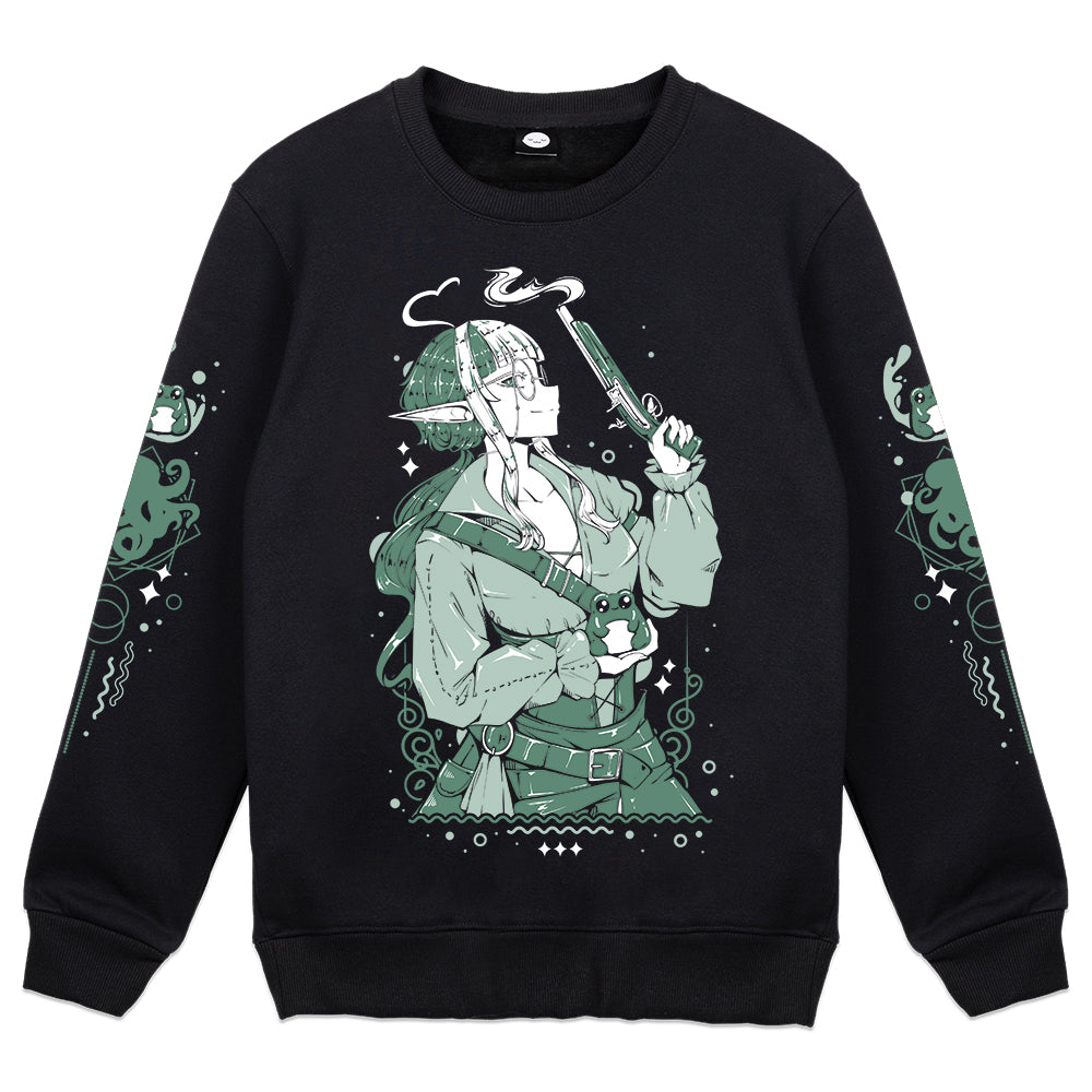 Captainmarivt Frog Shot Crewneck