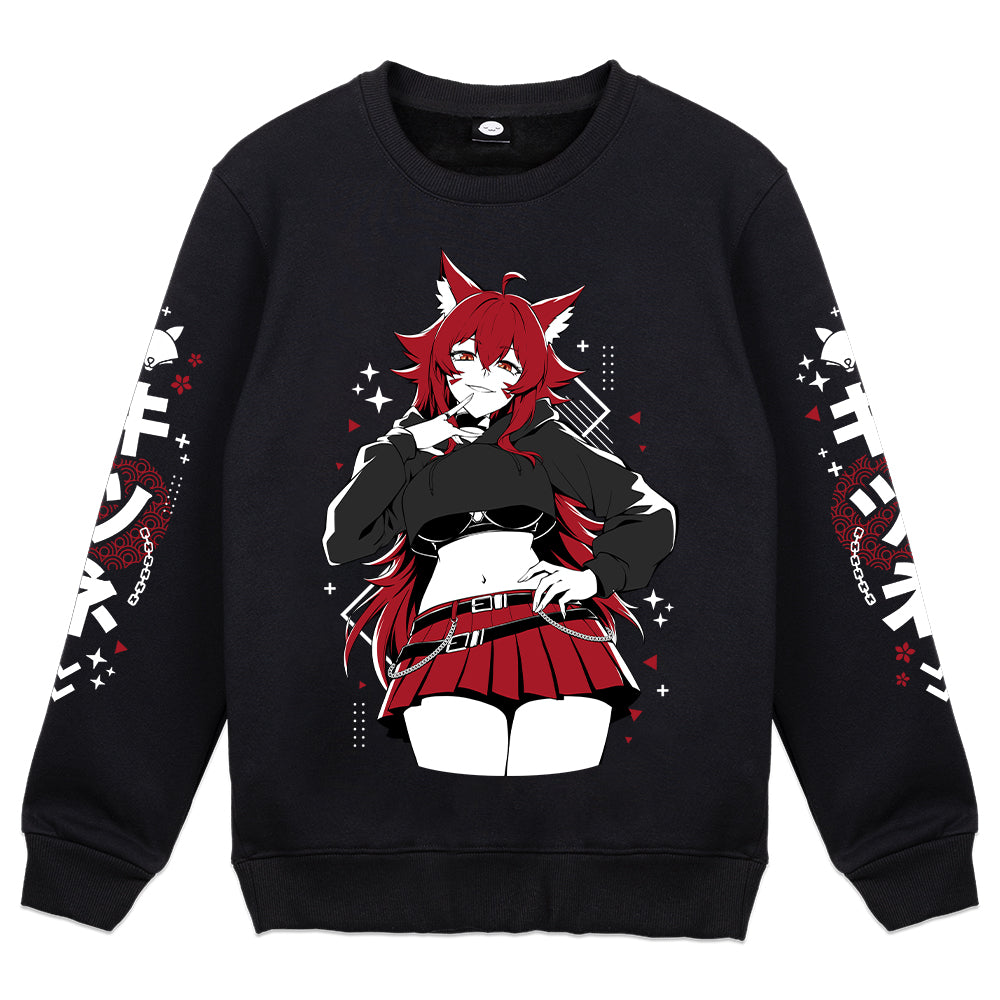 FoxxyLillyVT Mischievous Lil Fox Crewneck