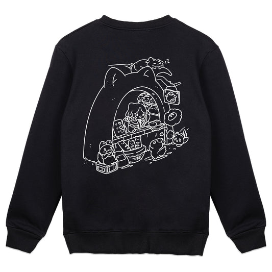 Suirie "Pop-up Bakery - Lines" Crewneck