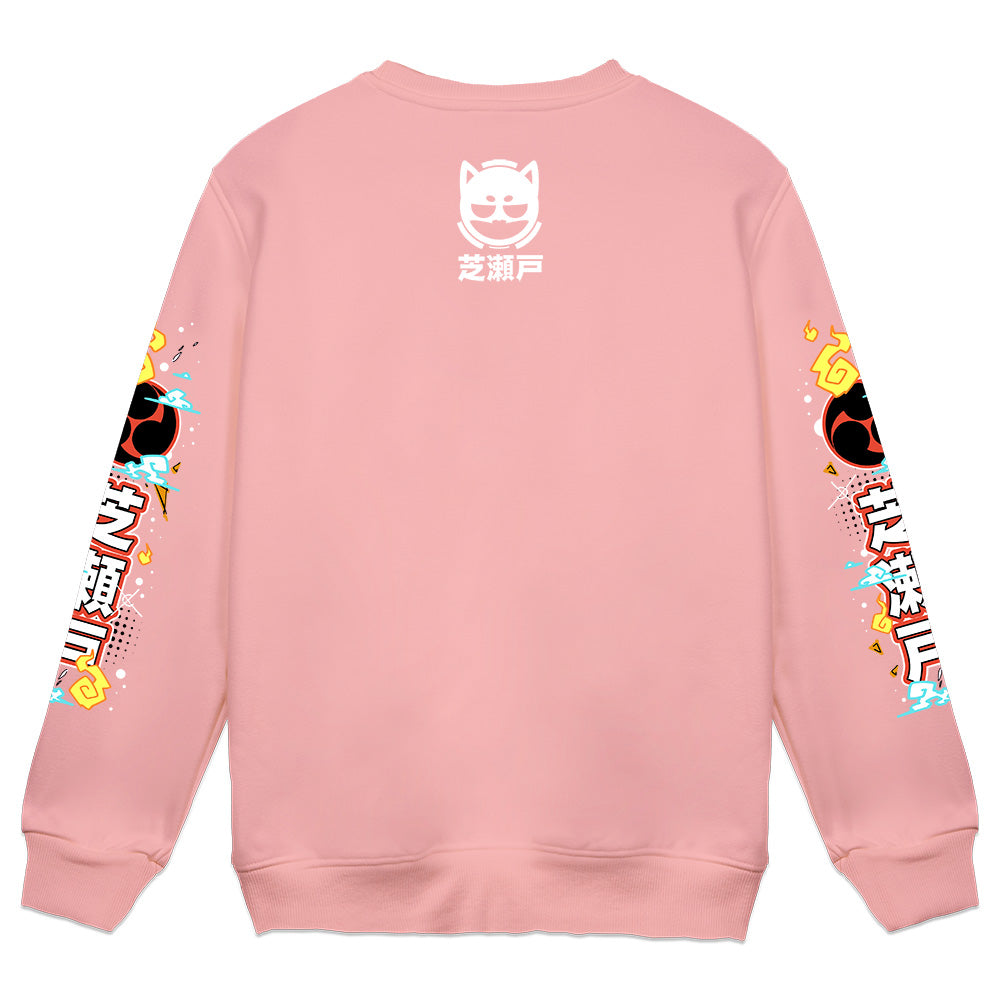 ShibaSeto "Torii Gate" Pink Crewneck