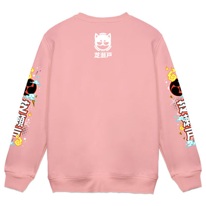 ShibaSeto "Torii Gate" Pink Crewneck