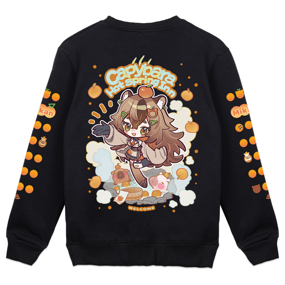 MikanVT 'Capy Hotspring Souvenirs' Crewneck
