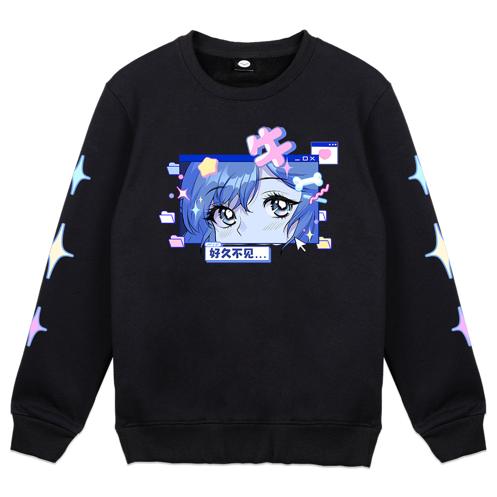 Niupao Retro Crewneck Black