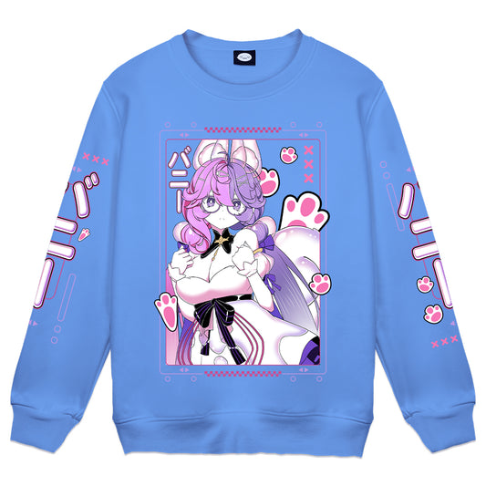 sakurausagi "Bunny Pop" Crewneck - Blue