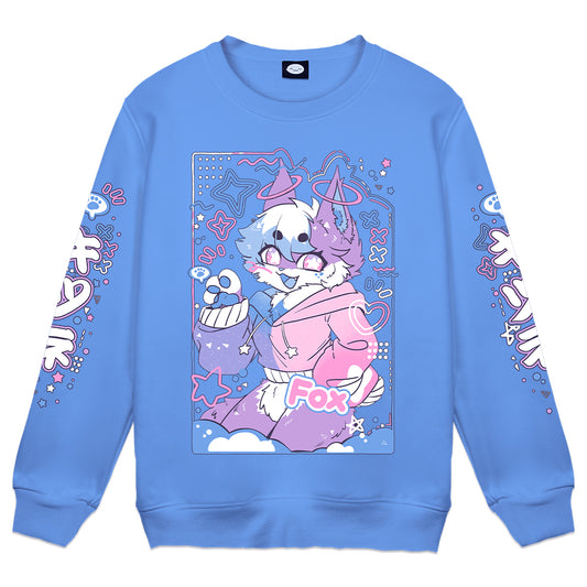 sweetstarcosmic "Cosmic-Pop" Crewneck - Blue