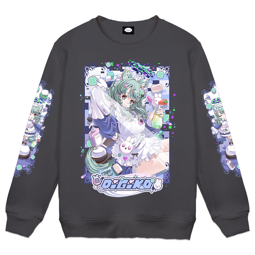 Digiko "Housekeeping" Crewneck - Charcoal