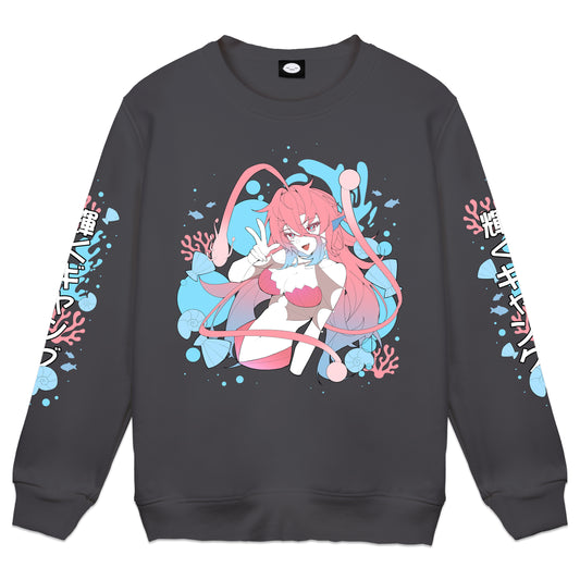 CinderellaVT "Deep Sea Cindy" Charcoal Crewneck
