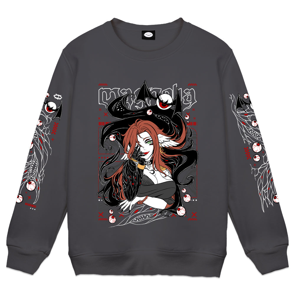 Magnolia_VT "Eldritch" Charcoal Crewneck