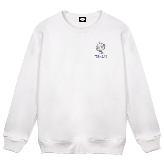 NoenaYumeshiro Tensai Crewneck White