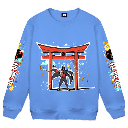 ShibaSeto "Torii Gate" Blue Crewneck