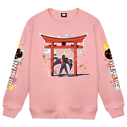 ShibaSeto "Torii Gate" Pink Crewneck