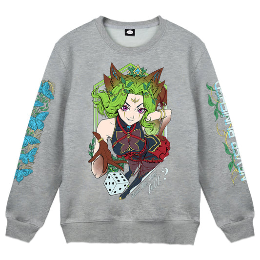 Gremlin Mae "Never Punished" Gray Crewneck