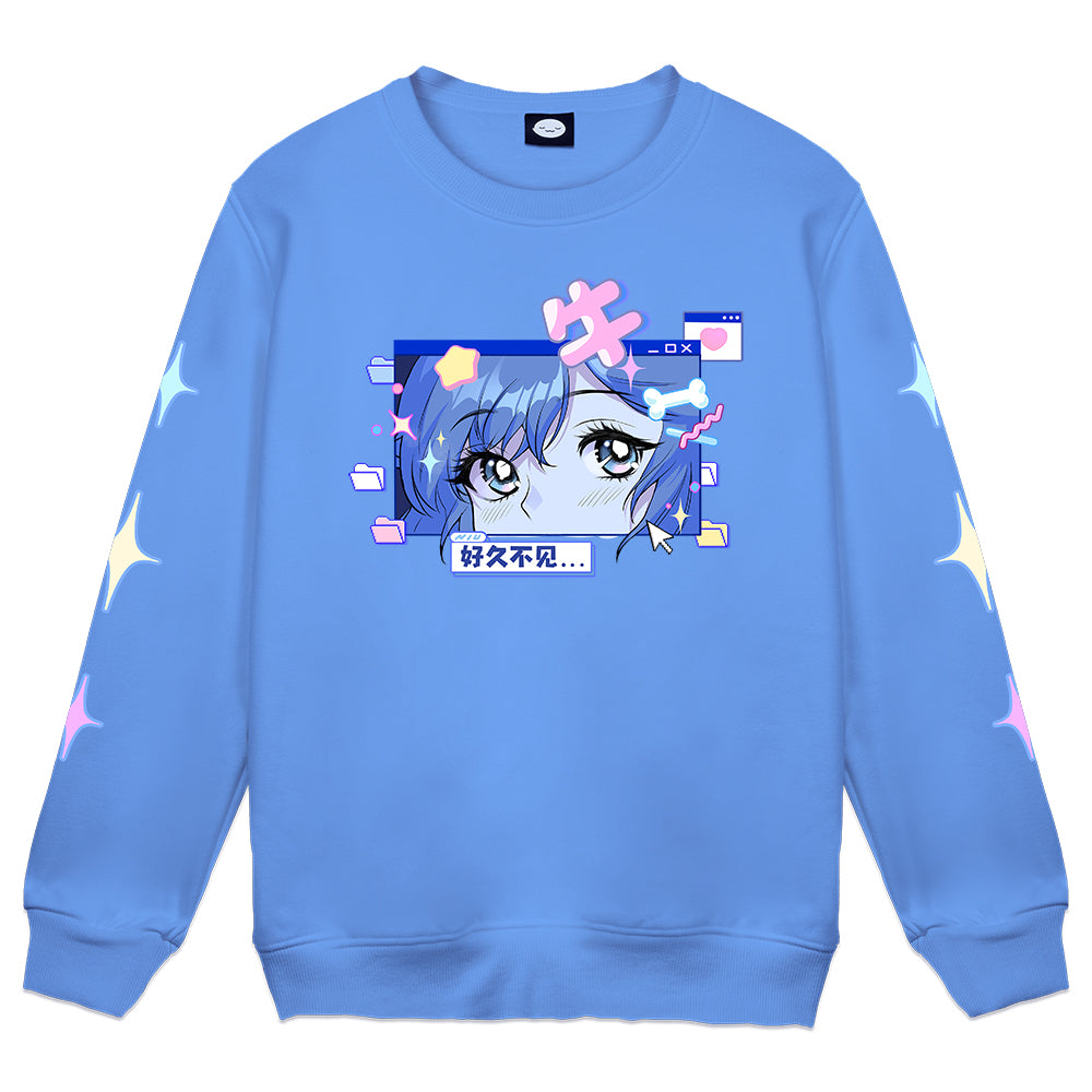 Niupao Retro Crewneck Blue