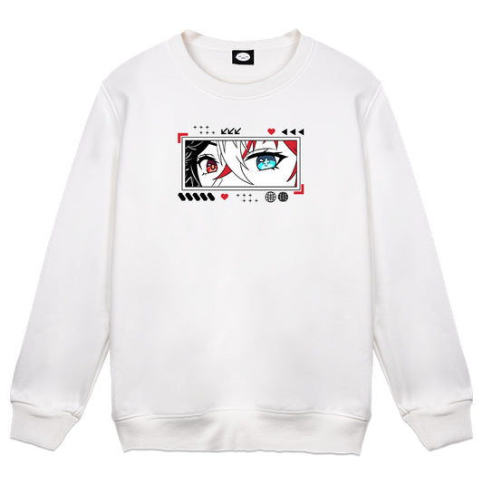Kanenh "Techwear" Minimalist White Crewneck