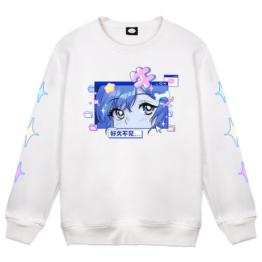 Niupao Retro Crewneck White