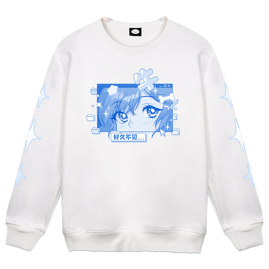 Niupao Monochrome Crewneck White