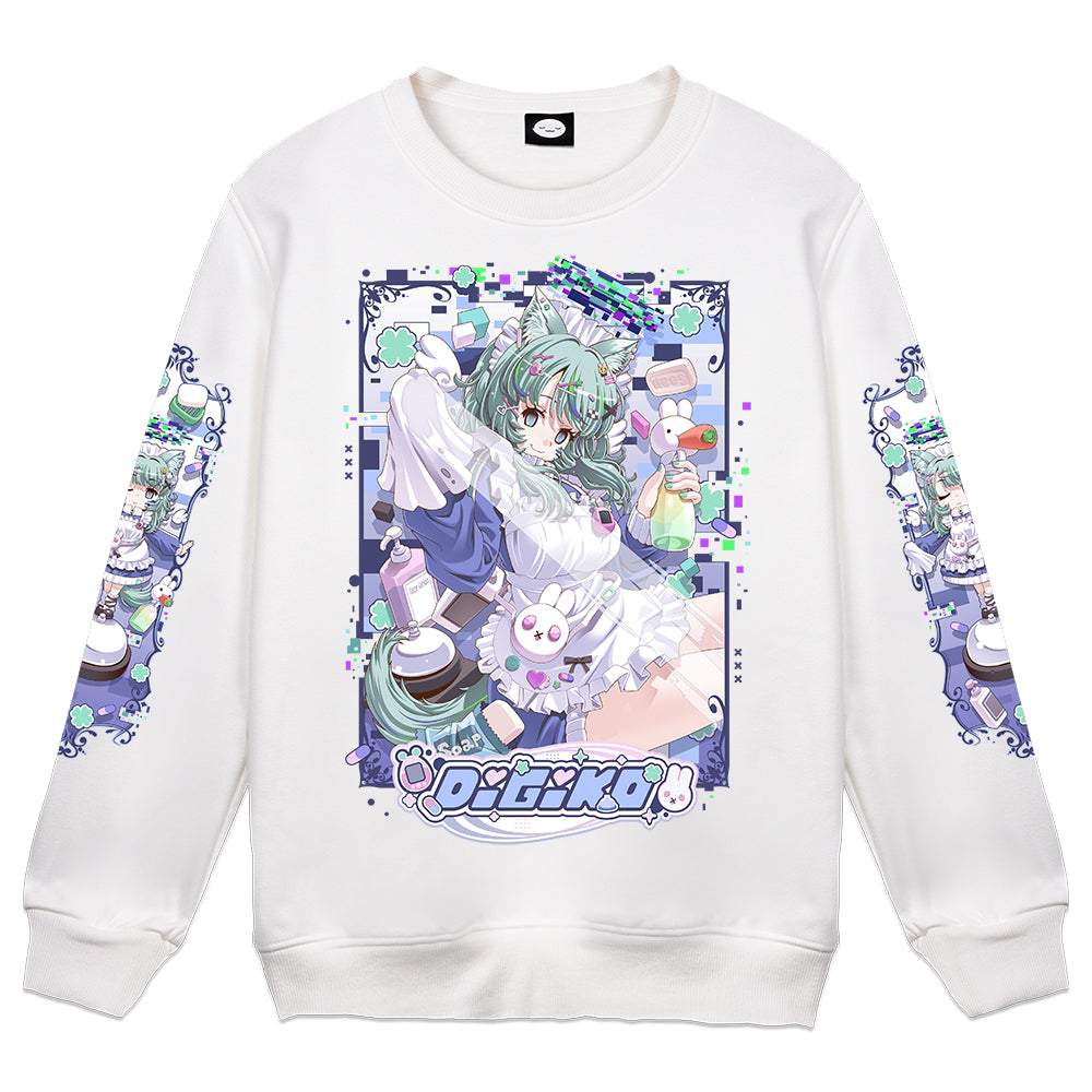 Digiko "Housekeeping" Crewneck - White