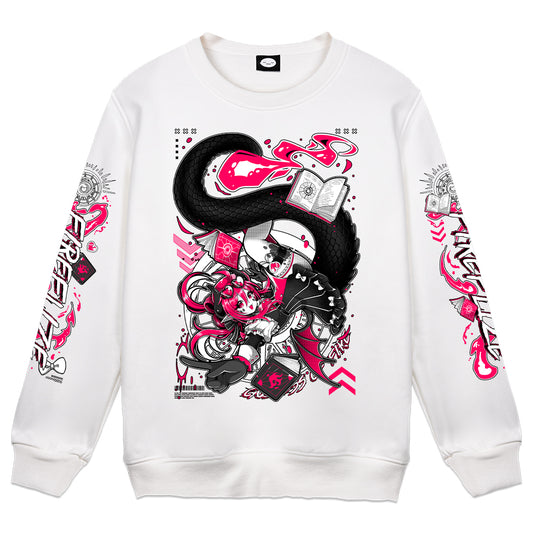 Fireflize "Pink Blaze" White Crewneck