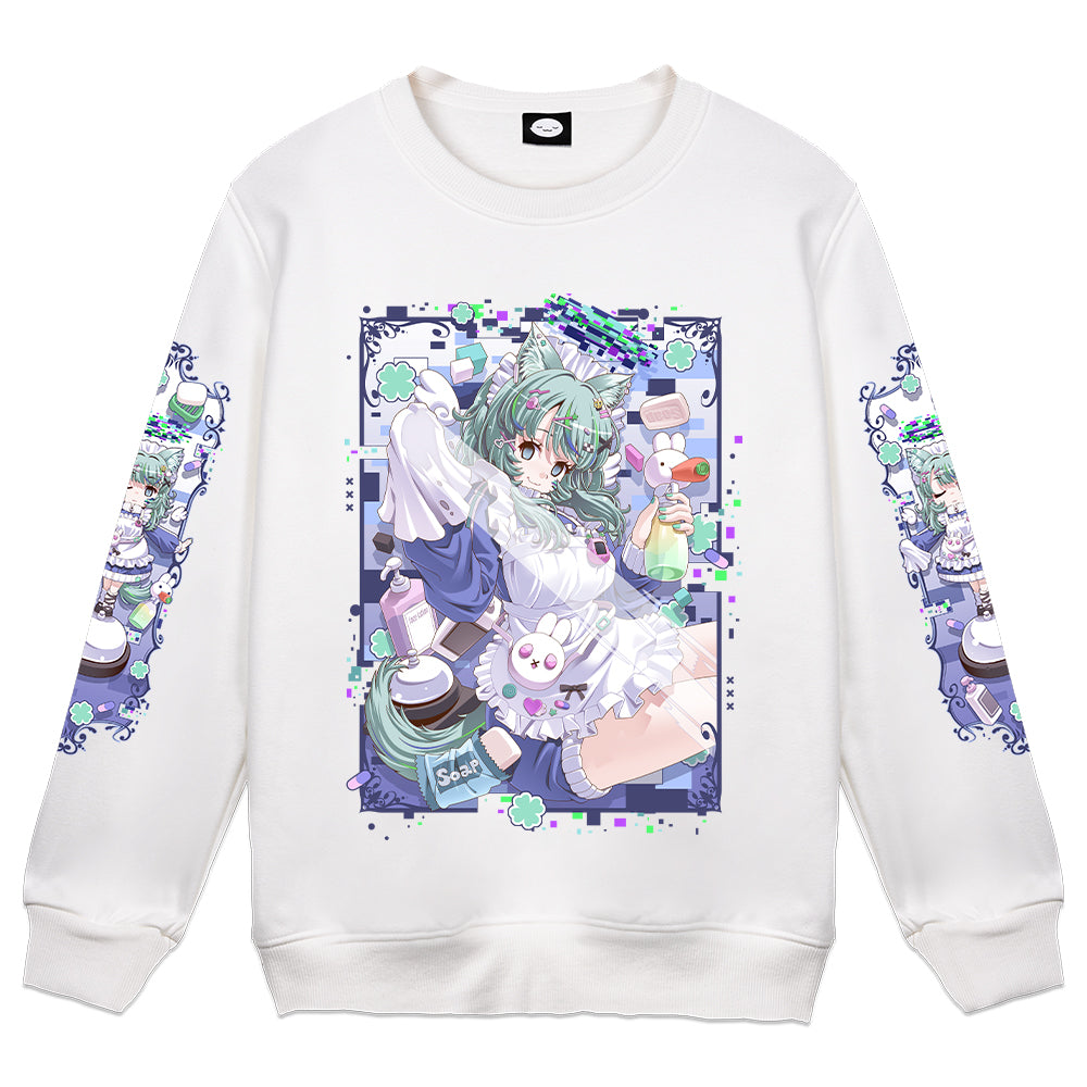 Digiko "Housekeeping" Crewneck - White