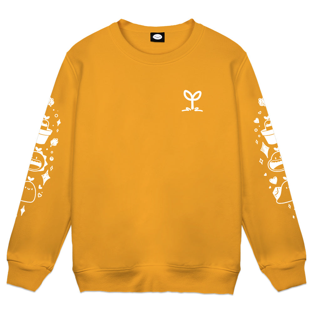 CookieTeaa 'Sprout' Yellow Crewneck