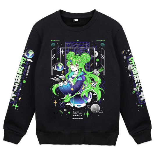 Hori Seiza "Green Space" Crewneck