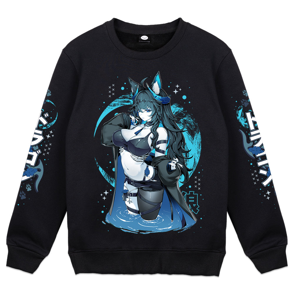 VitaniAsteria "Twilight Dragonwolf" Crewneck