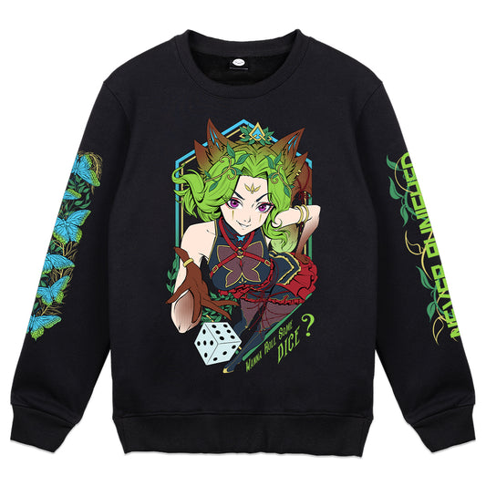Gremlin Mae "Never Punished" Black Crewneck