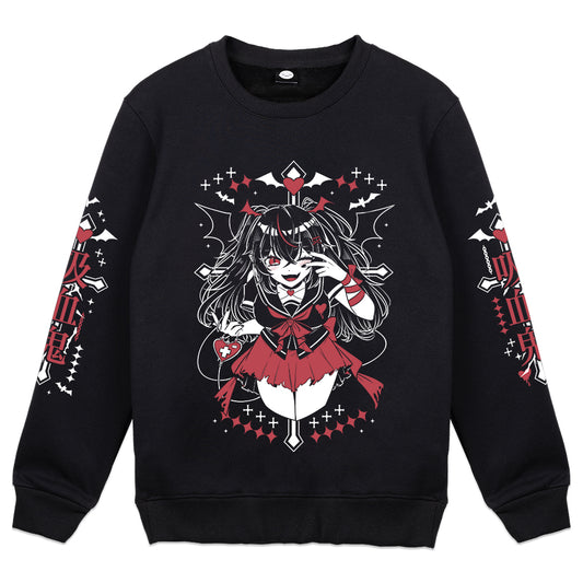 BerryBlushy Vampire Schoolgirl Crewneck