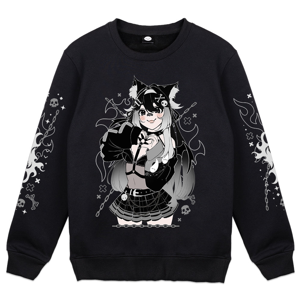 k1ttch3n Skull and Chain Crewneck